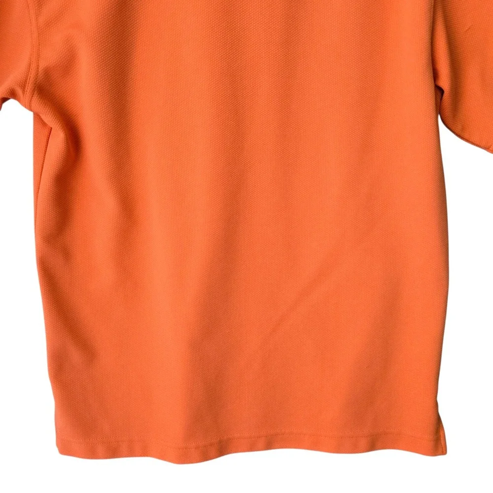 Grand Slam Golf Polo Shirt Orange Textured Short‎ Sleeve Mens M/M
